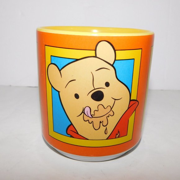 Vintage Disney Winnie the Pooh 3 Moods Faces Ceramic Coffee Mug - Picture 2 of 5